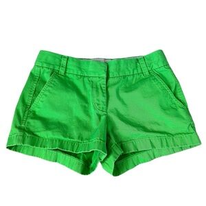Kelly Green 2.5” inseam J. Crew Chino Shorts